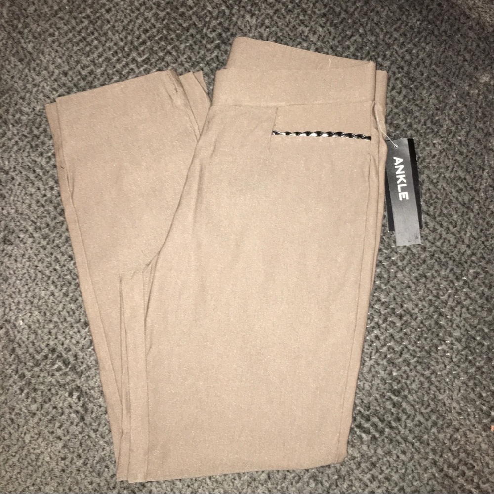 Olive Ankle Cut Dress Pants